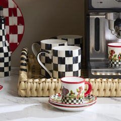 Sterling Check Porcelain Mug
