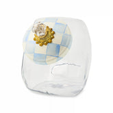 Cookie Jar with Sky Check Lid