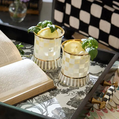 Carnival White Tumbler Glass, Set of 2