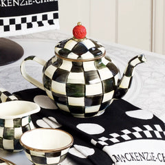 Emerald Check 4 Cup Teapot
