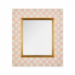 Sterling Check Enamel Wall Mirror