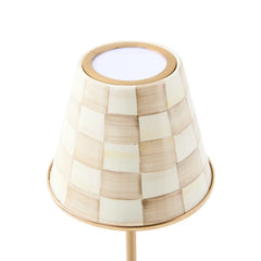 Royal Check LED Rechargeable Cafe Table Lamp