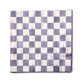 Mocha Check Dinner Paper Napkins