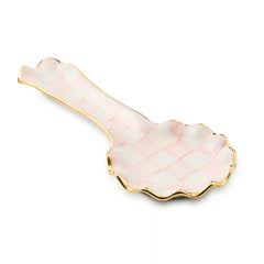 Sterling Check Ceramic Spoon Rest
