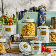 Sky Check Large Kitchen Canister