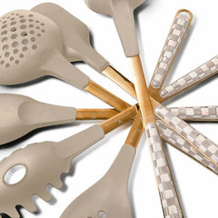 Mocha Check Slotted Spatula
