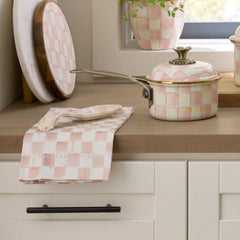 Violet Check Printed Dish Towel