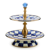 Violet Check Three Tier Sweet Stand