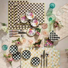 Rosy Check Appetizer Plates, Set of 4