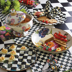 Rosy Check Table Runner