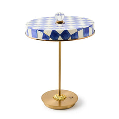 Rosy Check LED Rechargeable Disk Table Lamp