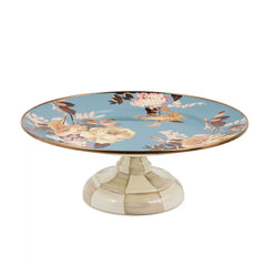 White Flower Market Mini Pedestal Platter