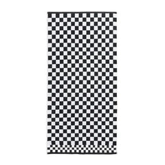Black Check Bath Towel