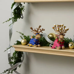 Patience Brewster Dash Away Sitting Comet Reindeer Figure
