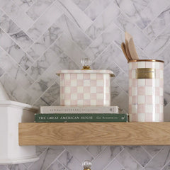 Emerald Check Recipe Box