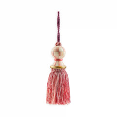 Violet Check Tassel