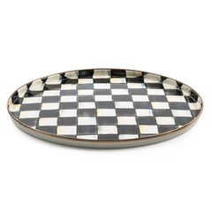 Royal Check Round Tray