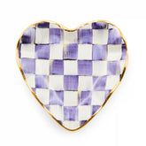 Courtly Check Fluted Heart Plate