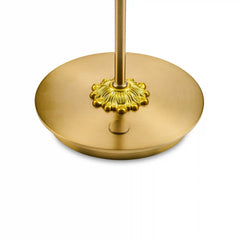 Mocha Check LED Rechargeable Dome Table Lamp