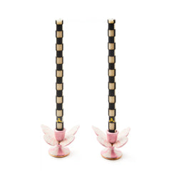 Courtly Check Butterfly Candle Holders, Set of 2