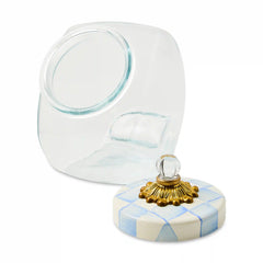Sweets Jar with Courtly Check Enamel Lid