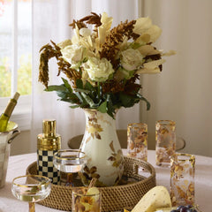 Emerald Check Tall Vase