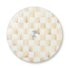 Rosy Check Glass Lazy Susan