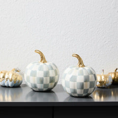 Classic Rosy Check Mini Pumpkin Set of 2
