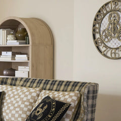 Courtly Check Large Farmhouse Wall Clock