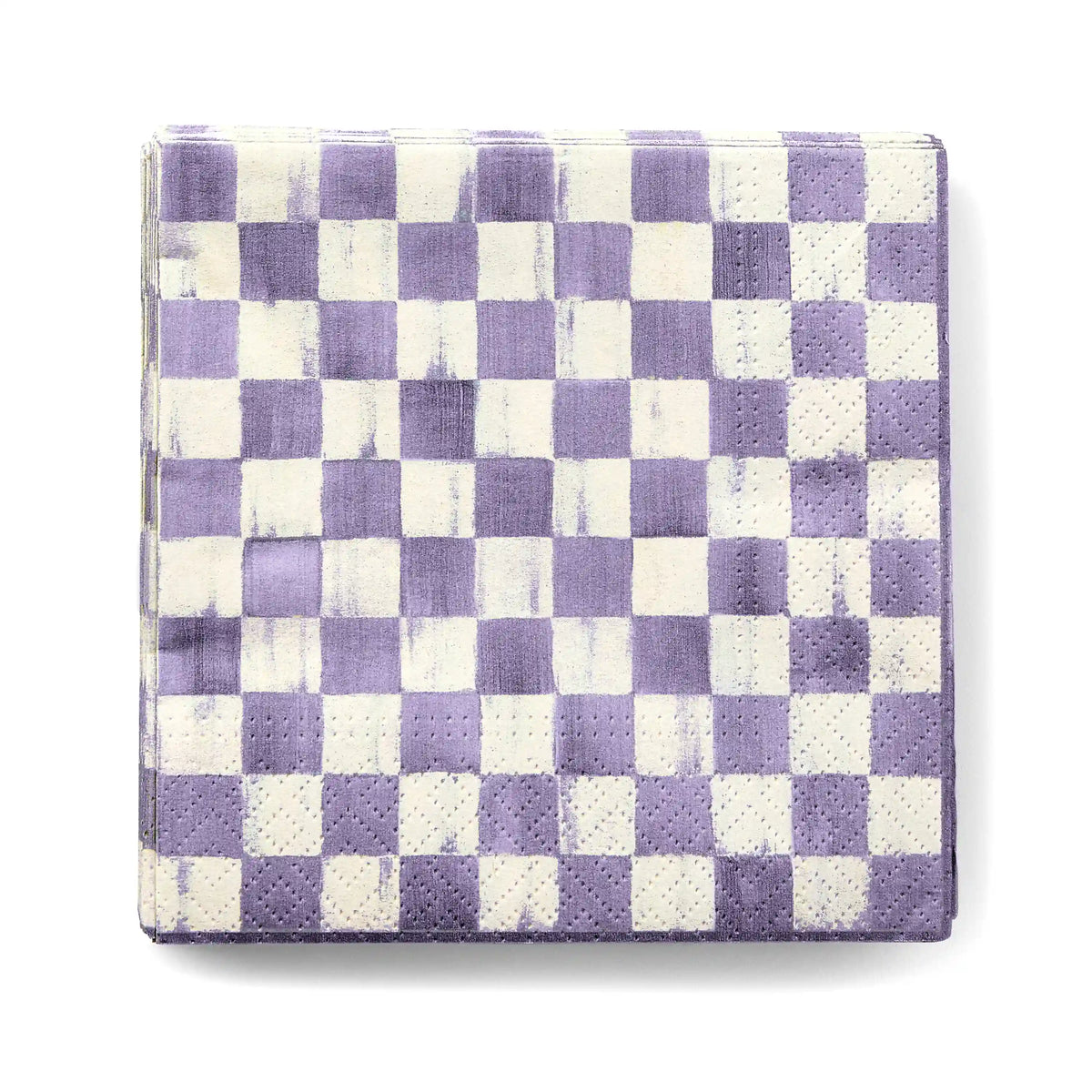 Rosy Check Cocktail Paper Napkins