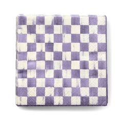 Rosy Check Cocktail Paper Napkins