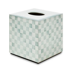 Sterling Check Glass Boutique Tissue Cover