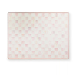 Emerald Check Glass Cutting Boards, Set of 2
