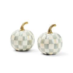 Classic Rosy Check Mini Pumpkin Set of 2