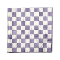 Mocha Check Dinner Paper Napkins