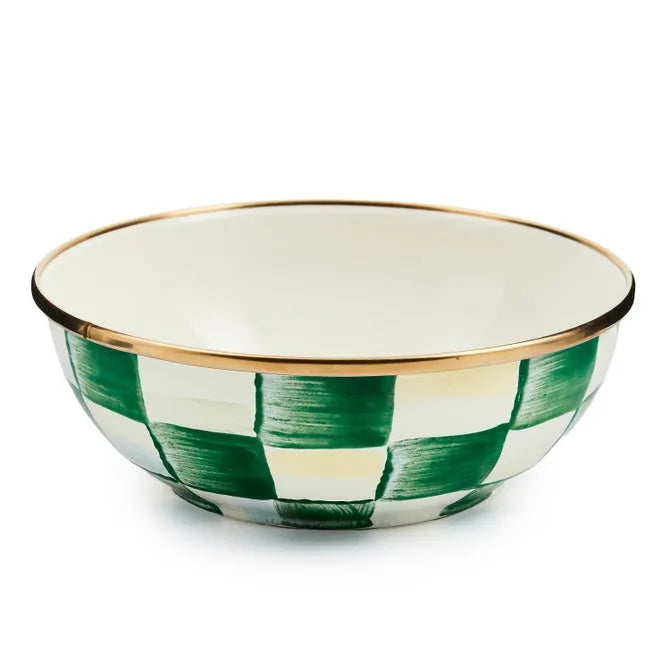 Emerald Check Everyday Bowl