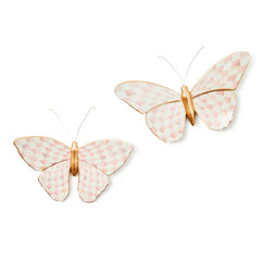 Violet Butterfly Wall Decor Duo