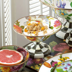 Wild Rose Slate Large Compote