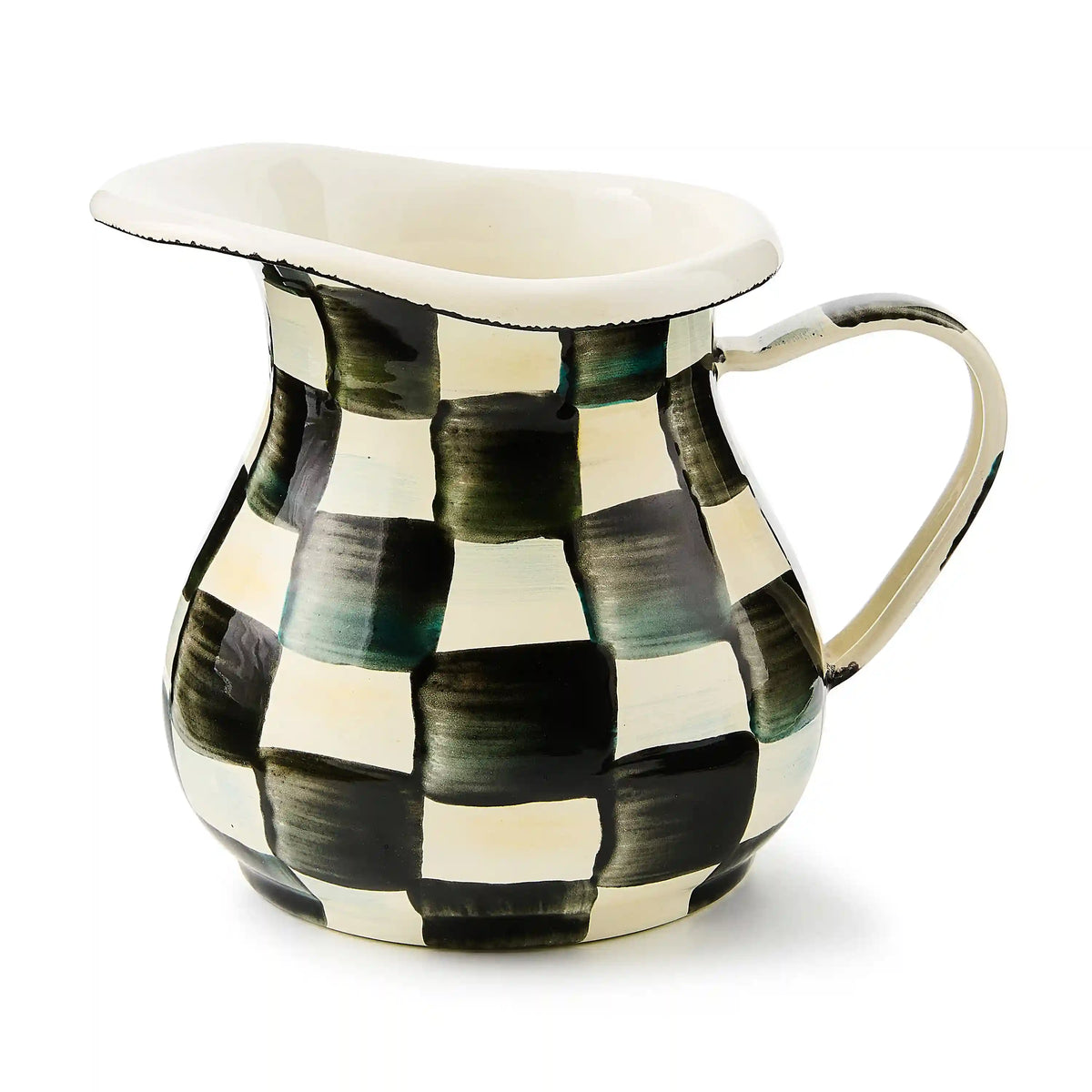 Violet Check Creamer