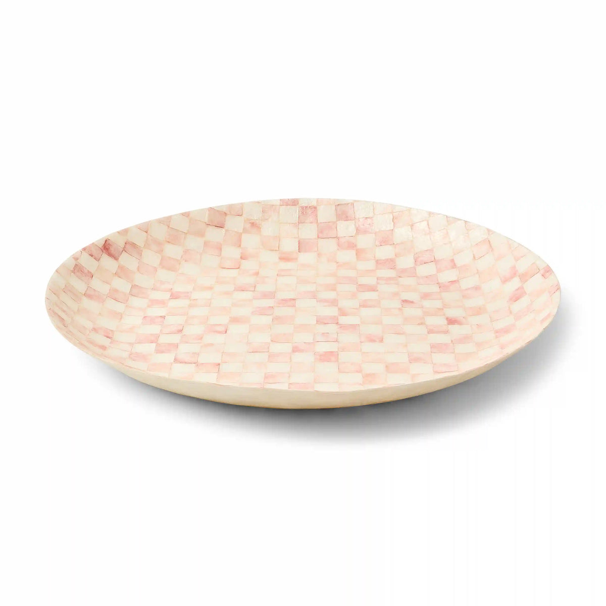 Rosy Check Capiz Decorative Bowl