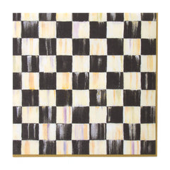 Violet Check Dinner Paper Napkins