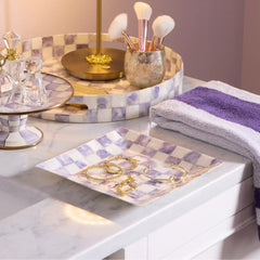Courtly Check Capiz Catchall Tray