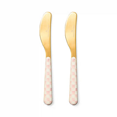 Sterling Check Bistro Spreaders, Set of 2