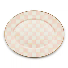 Emerald Check Large Oval Platter