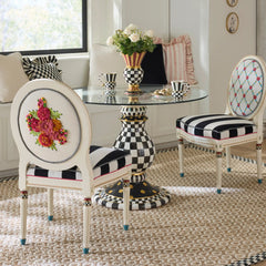 Rosy Check Ceramic Pedestal Table Base