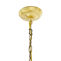 Mocha Check Flared Ceramic Pendant Lamp