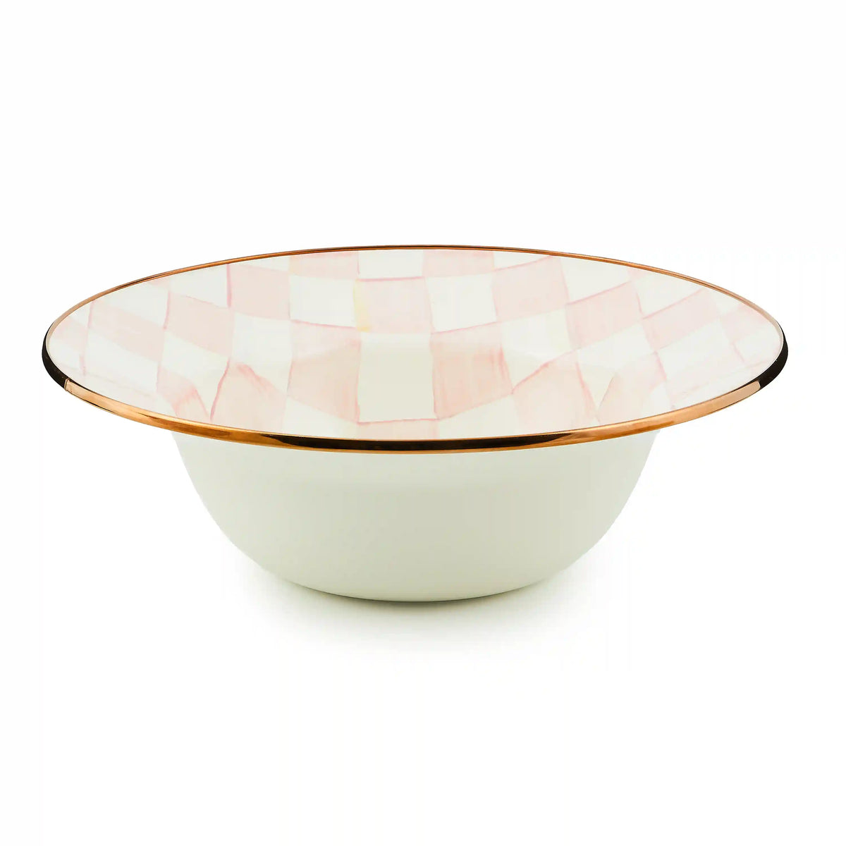Emerald Check Serving Bowl