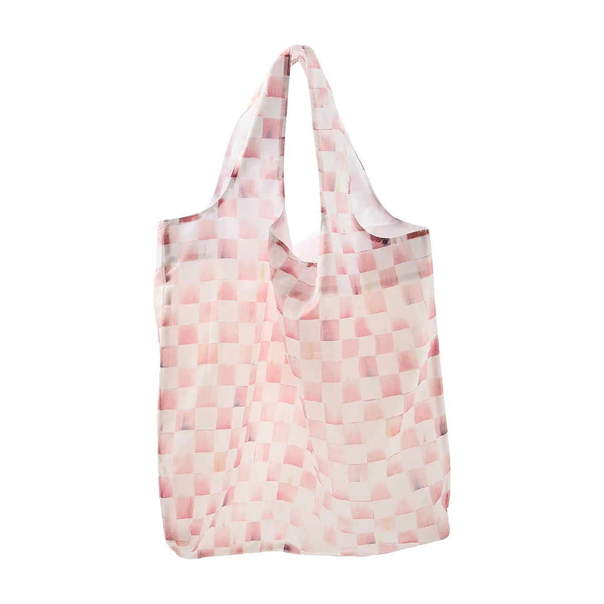 Mocha Check To Go Tote