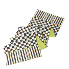 Mocha Check Table Runner