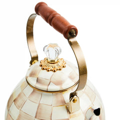 Violet Check 3 Quart Tea Kettle